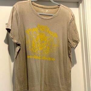 Seven7 Tan Graphic T-Shirt 1x -2x